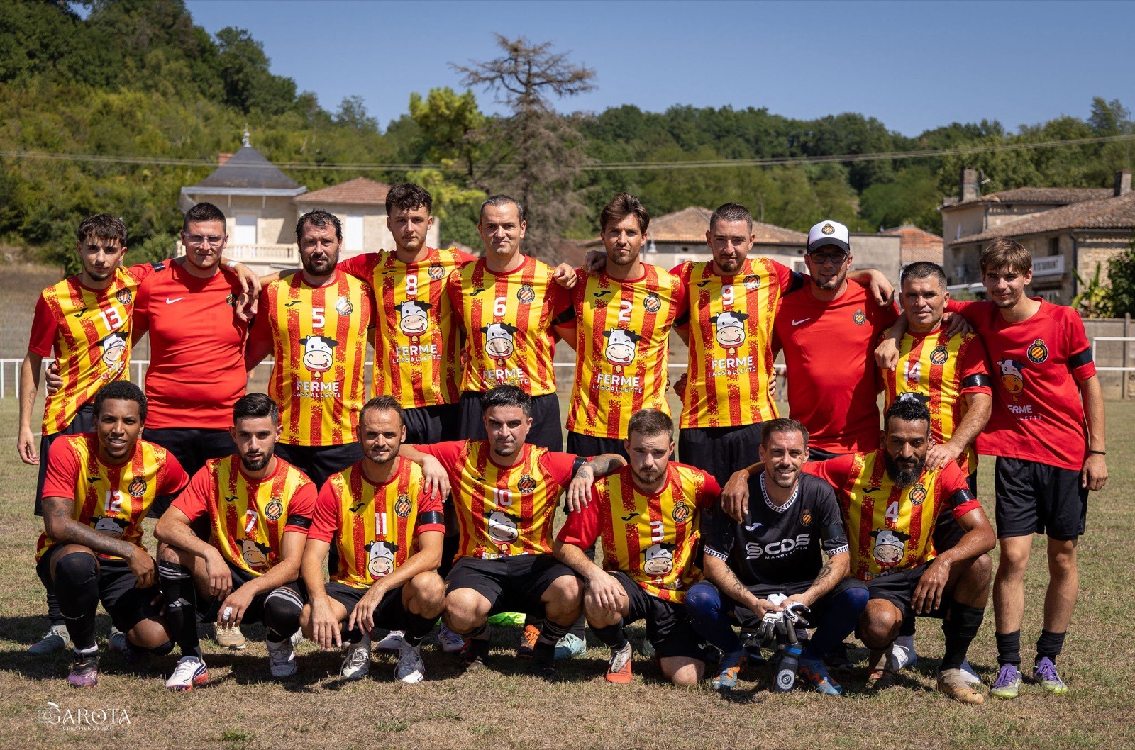 Photo d'équipe de l'US Pierremonsoise